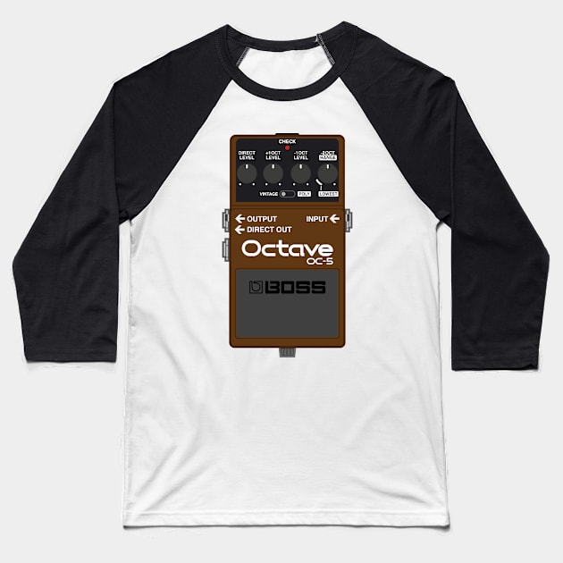 Boss OC-5 Octave Guitar Effect Pedal Baseball T-Shirt by conform